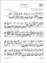 Rondo de L'op. 24 de Weber - BRAHMS - Partition - Piano